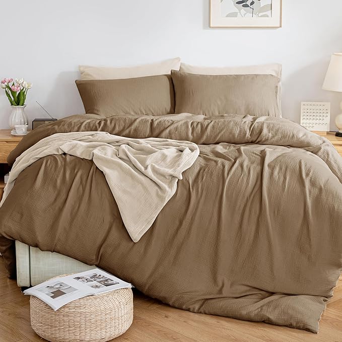 Linen Duvet Cover Set - King - 3 Piece