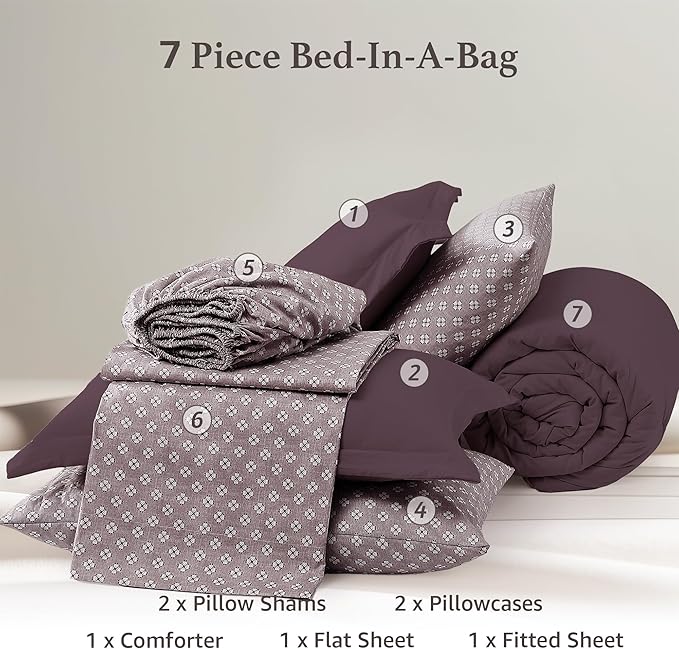 Comforter Set - King - 7 Piece