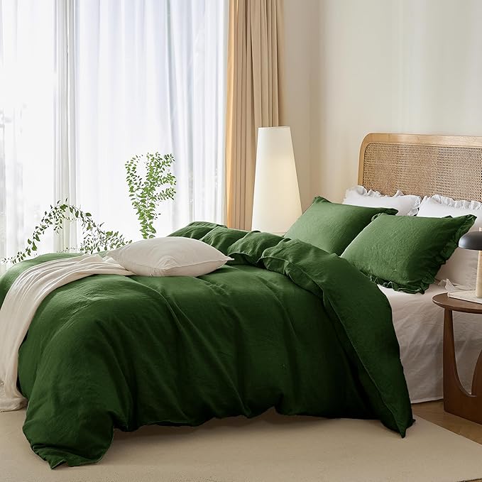 Linen Duvet Cover Set - Twin - 2 Piece