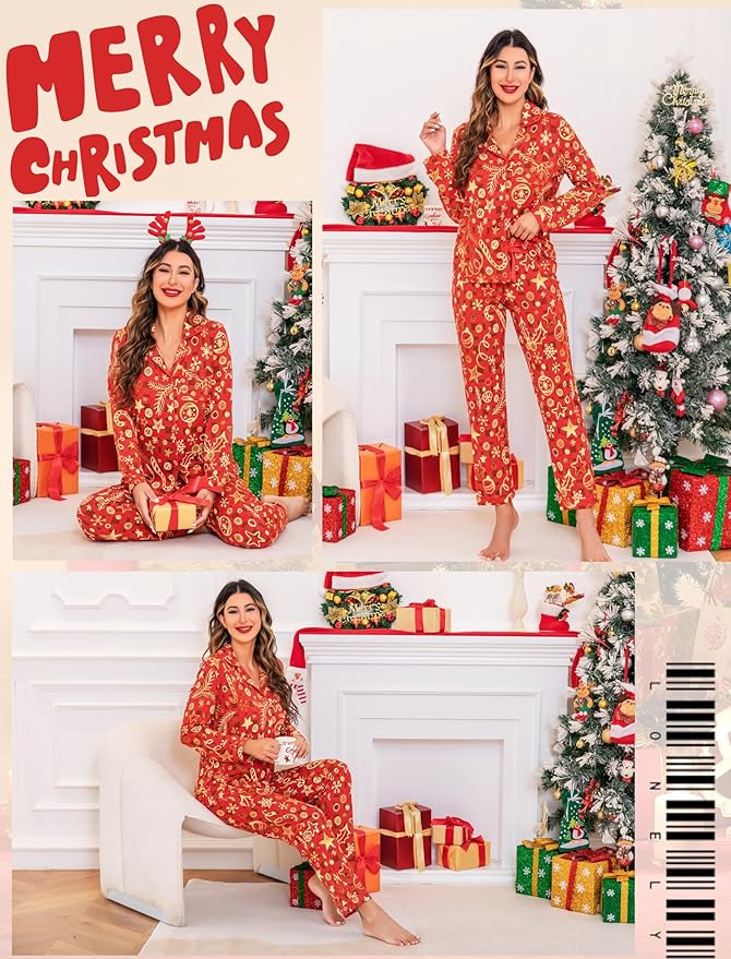 Women's Pants Pajama Set - Long Sleeve - 2 Piece