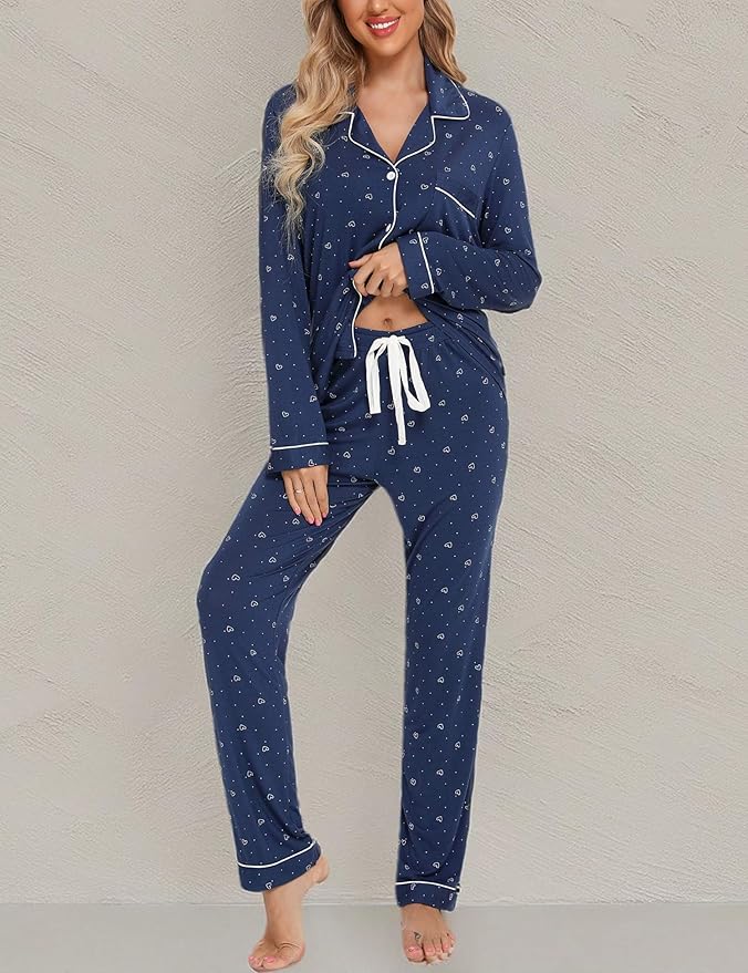 Women's Pants Pajama Set - Long Sleeve - 2 Piece