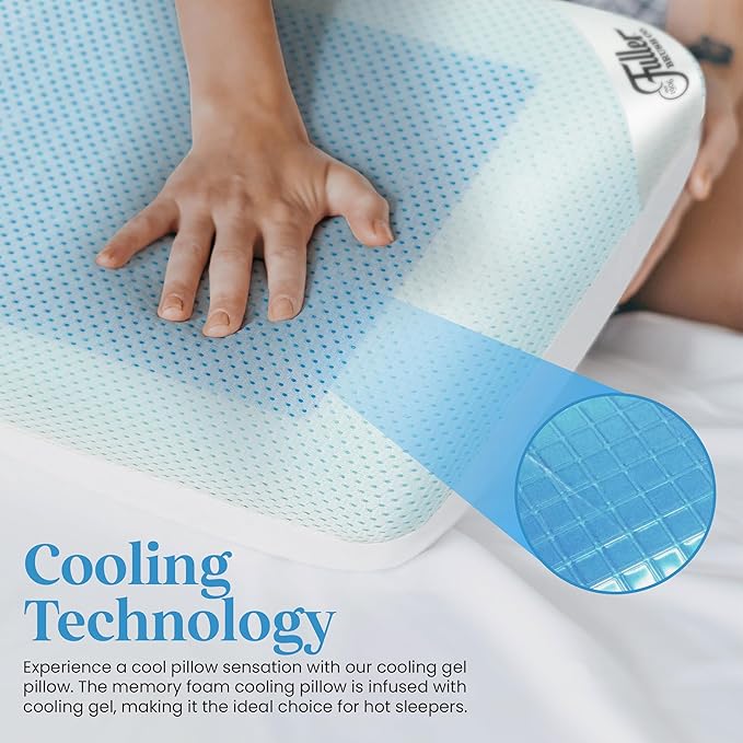 Memory Foam Cooling Bed Pillow - Standard