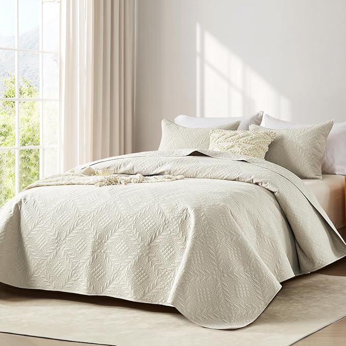 Microfiber Quilt Set - Queen - 3 Piece