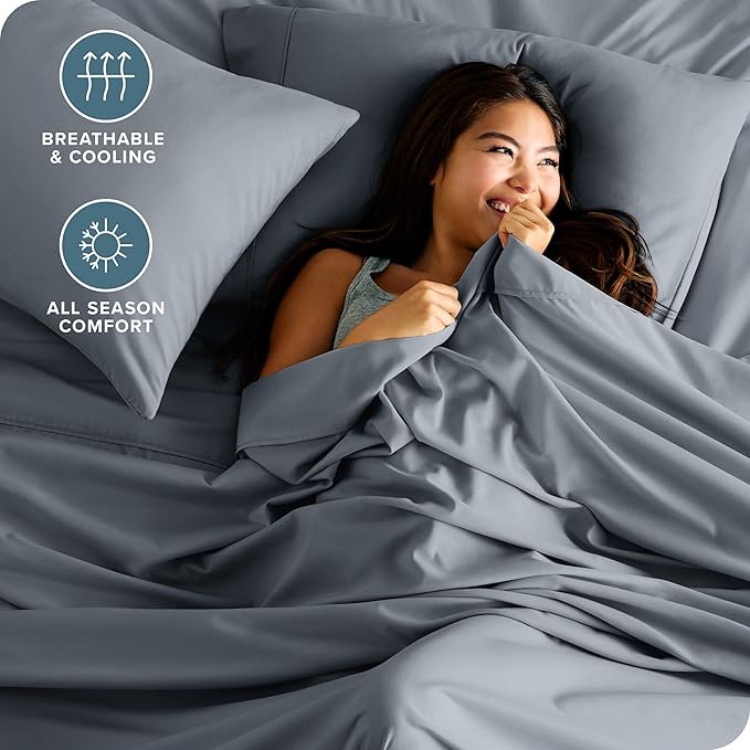 Microfiber Bed Sheet Set - King - 4 Piece