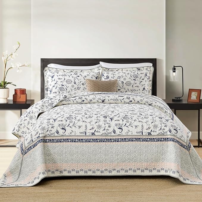 100% Cotton Bedding Set - California King - 3 Piece
