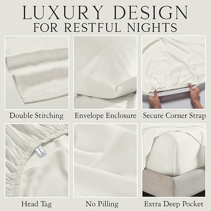 Bamboo Cooling Pillowcase Set - Queen - 2 Piece