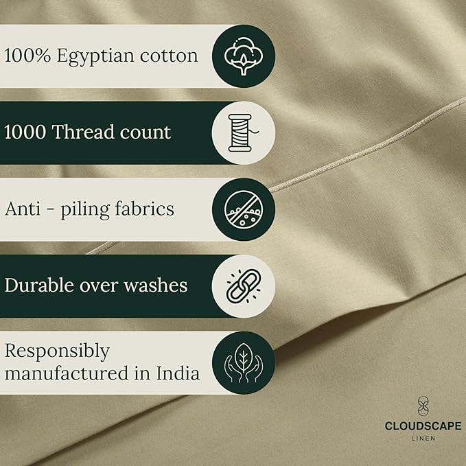 Linen Pillowcase Set - King - 2 Piece