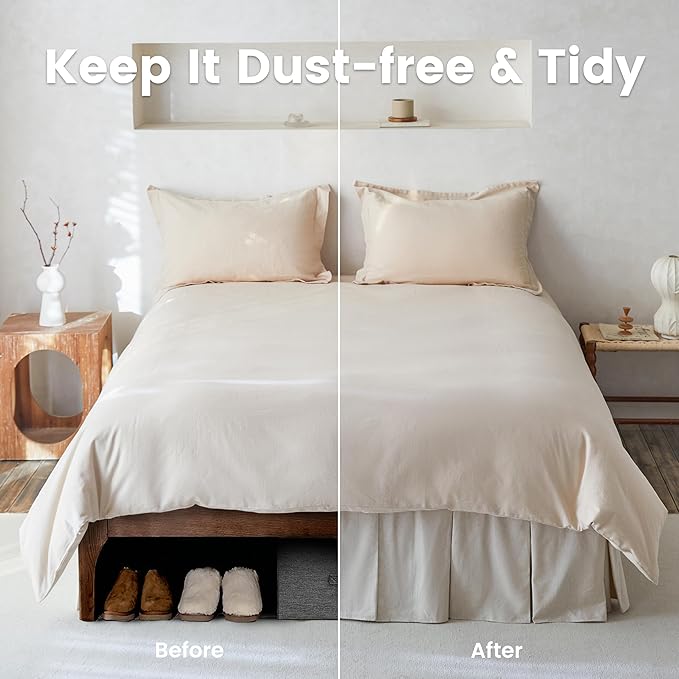 Linen Bed Skirt - Queen