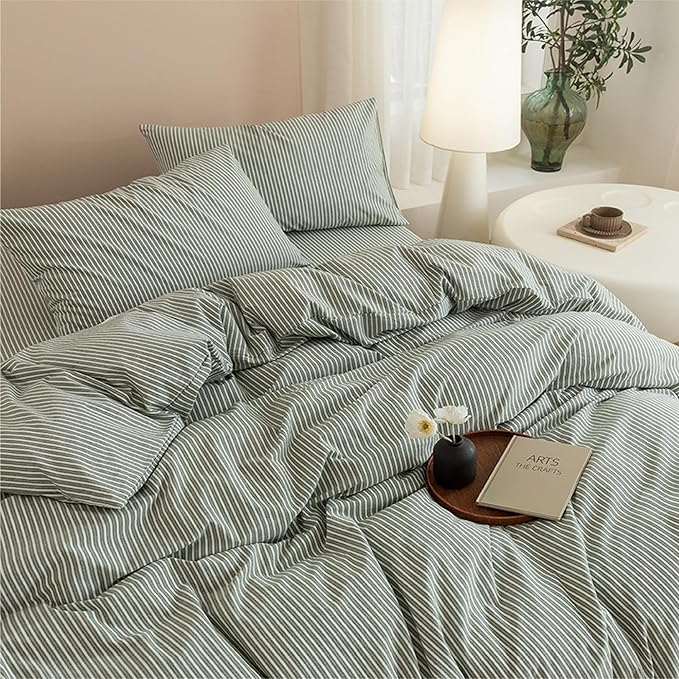 Linen Duvet Cover Set - King - 3 Piece