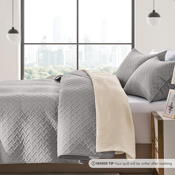 Microfiber Quilt Set - Twin