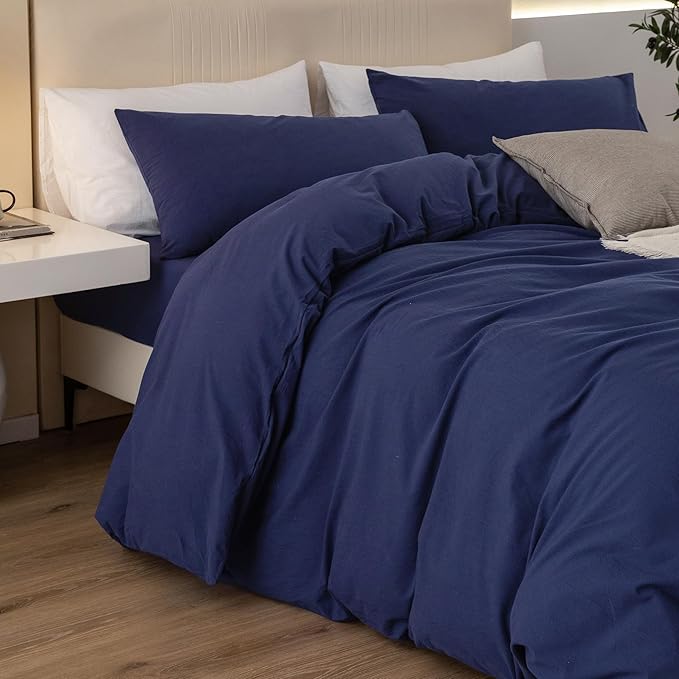 Linen Duvet Cover Set - Twin - 68 x 90 in - 2 Piece