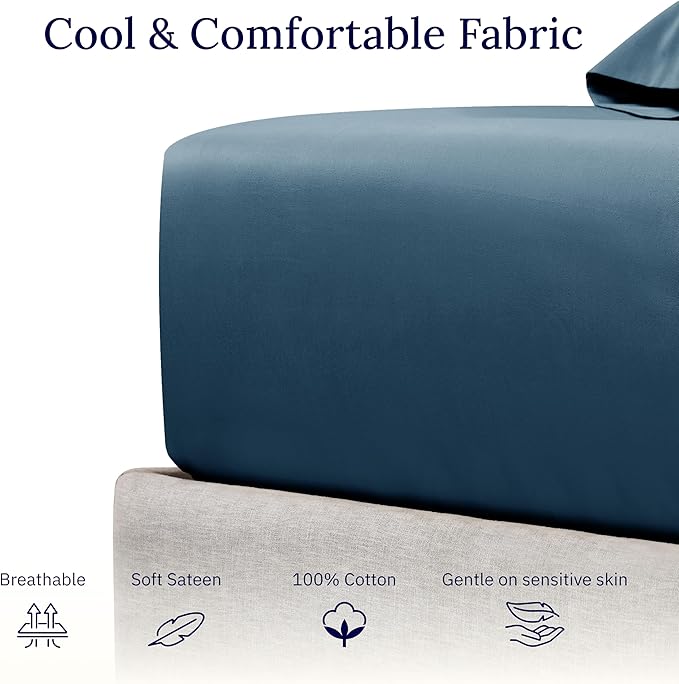 100% Cotton Fitted Sheet - Full