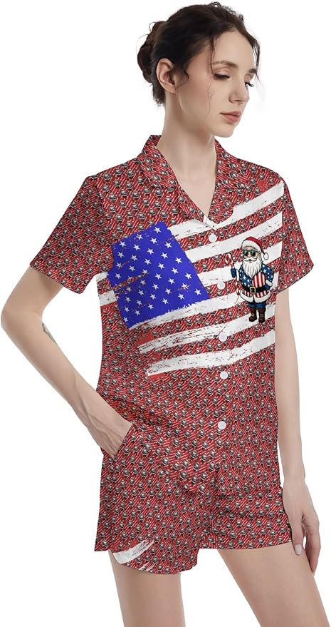 Women's Pajama Set - Short Sleeve - 2 Piece