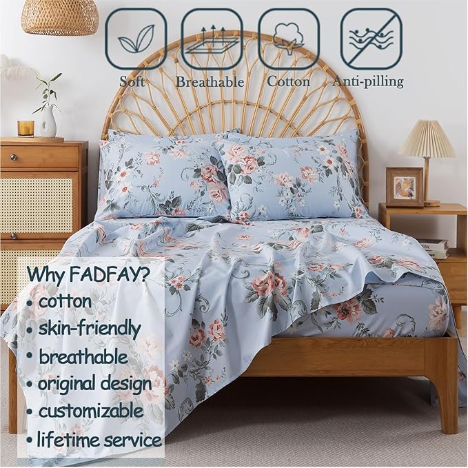 Bed Sheet Set - Full - 4 Piece