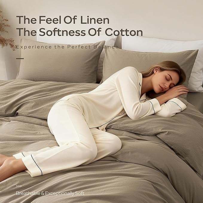 Linen Duvet Cover Set - Full