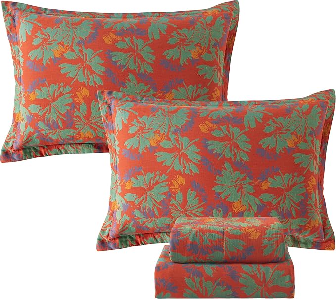 100% Cotton Bed Sheet Set - King - 4 Piece