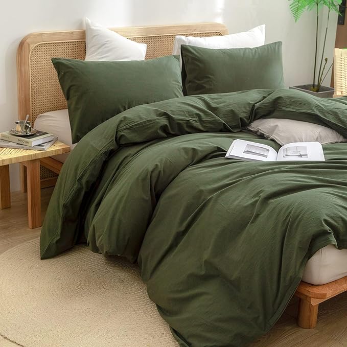 Linen Duvet Cover Set - Full - 3 Piece
