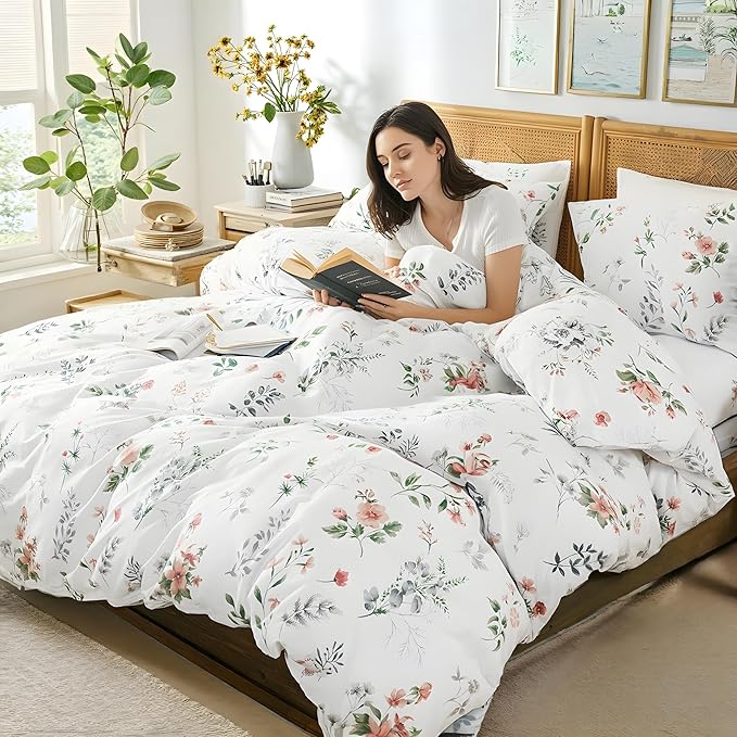 100% Cotton Duvet Cover Set - King - 3 Piece