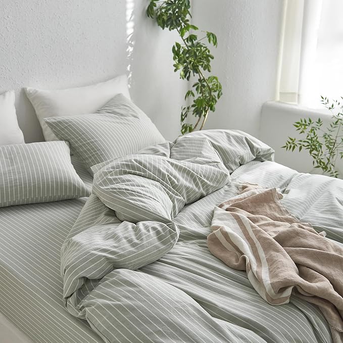 Linen Duvet Cover Set - Twin