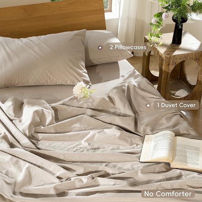 Linen Duvet Cover Set - Full
