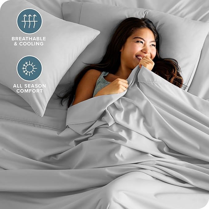 Microfiber Bed Sheet Set - Queen - 4 Piece