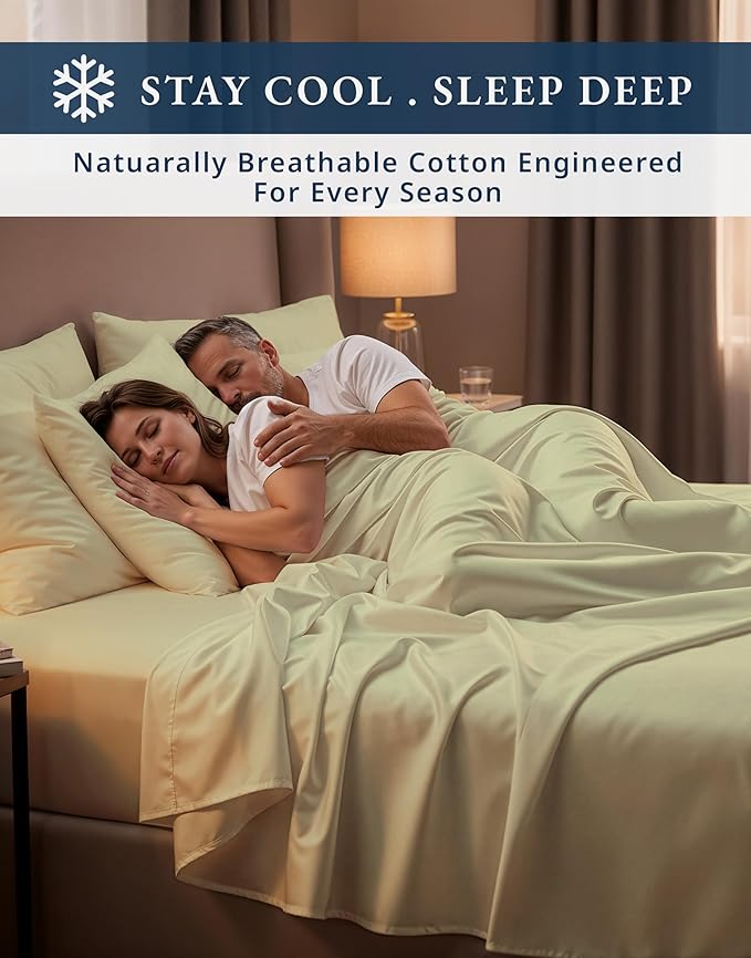 Linen Bed Sheet Set - Twin