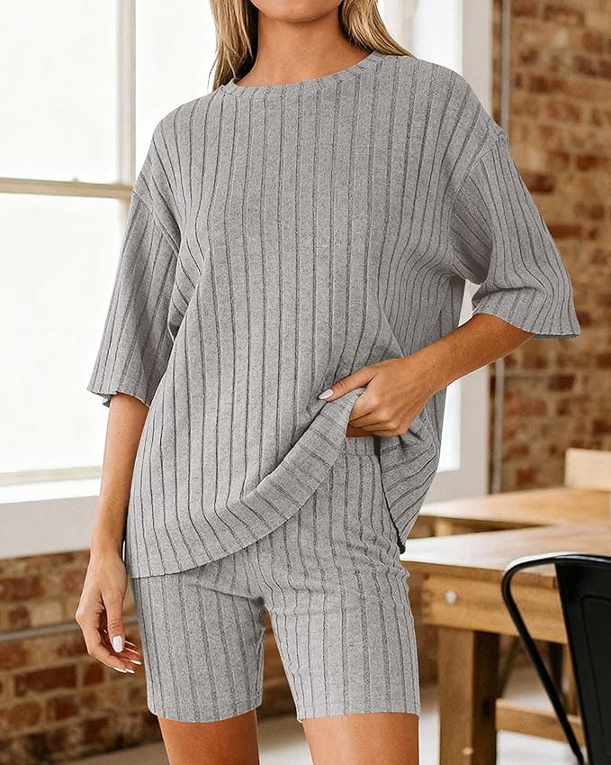 Shorts Pajama Set - Short Sleeve - 2 Piece