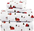 100% Cotton Bed Sheet Set - King - 4 Piece