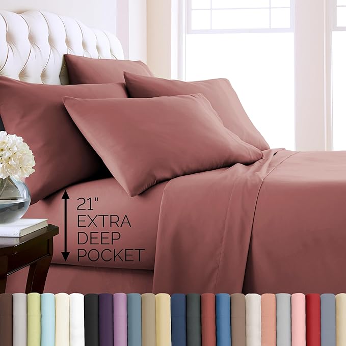 Bed Sheet Set - Twin XL - 4 Piece