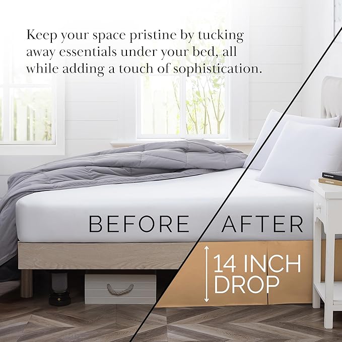 Bed Skirt - Queen - 14 in Drop