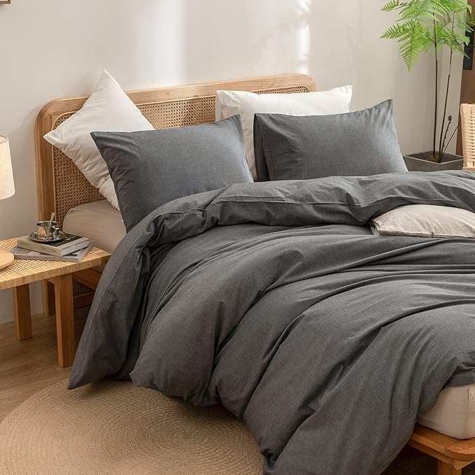Linen Duvet Cover Set - Full - 3 Piece