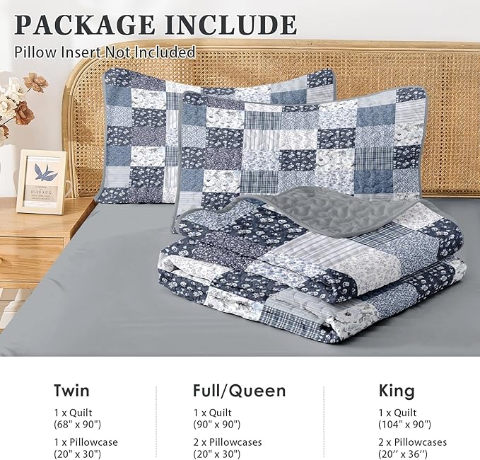 Quilt Set - King - 3 Piece