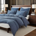 Linen Duvet Cover Set - Queen - 3 Piece