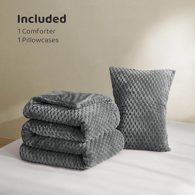 Flannel Comforter Set - Queen - 2 Piece
