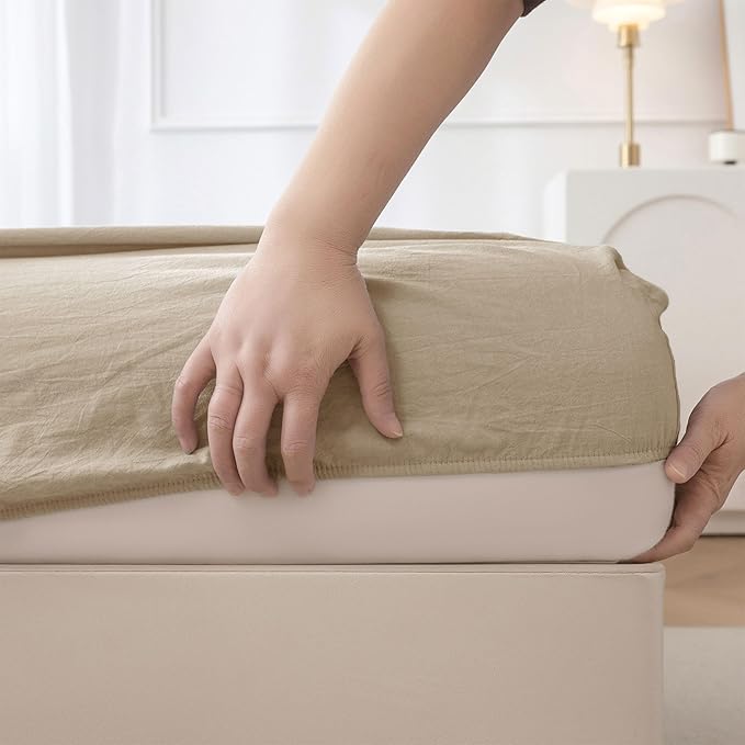 Linen Bed Sheet Set - Full - 3 Piece