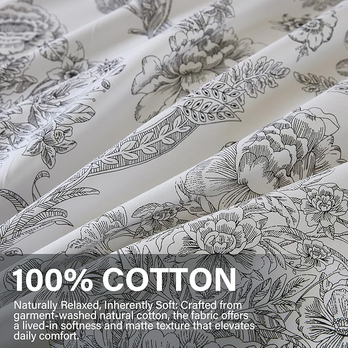100% Cotton Duvet Cover Set - Queen - 3 Piece