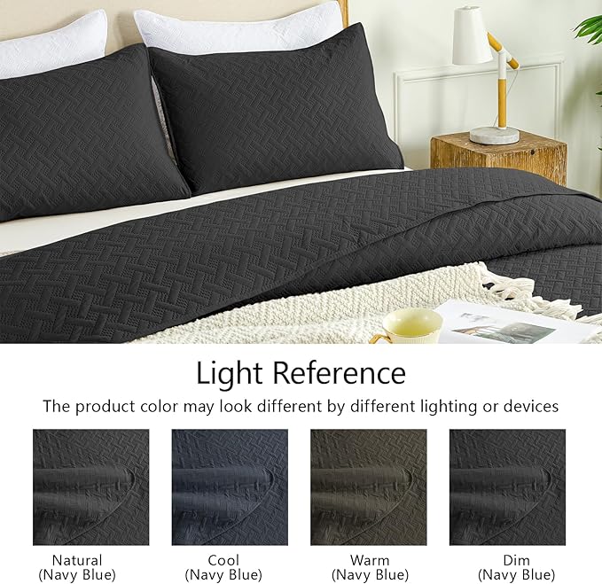 Microfiber Quilt Set - Queen
