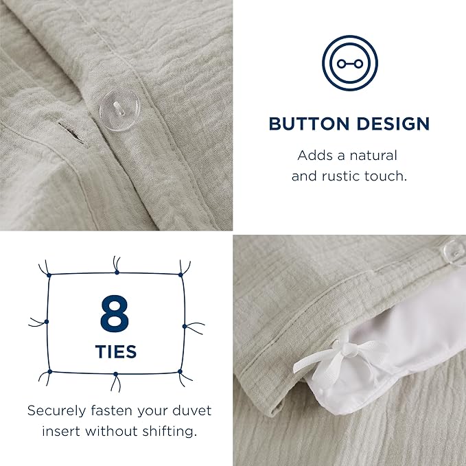 Linen Duvet Cover Set - Queen