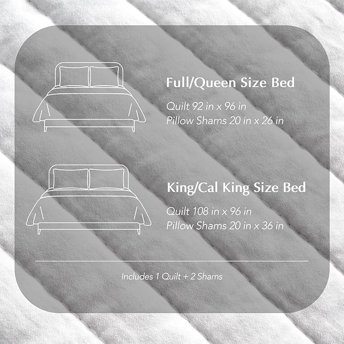 Quilt Set - King - 3 Piece