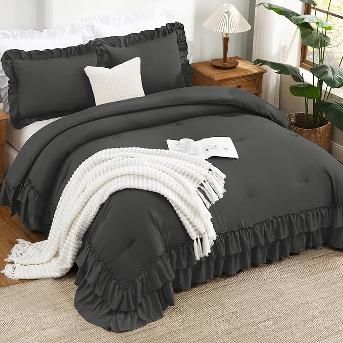 Microfiber Comforter Set - California King - 104 x 96 in - 3 Piece