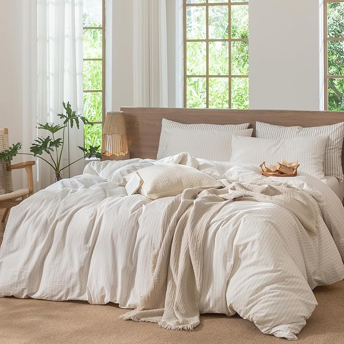 Linen Duvet Cover Set - Full