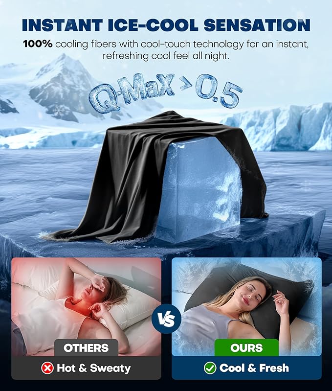 Cooling Pillowcase Set - Queen - 2 Piece