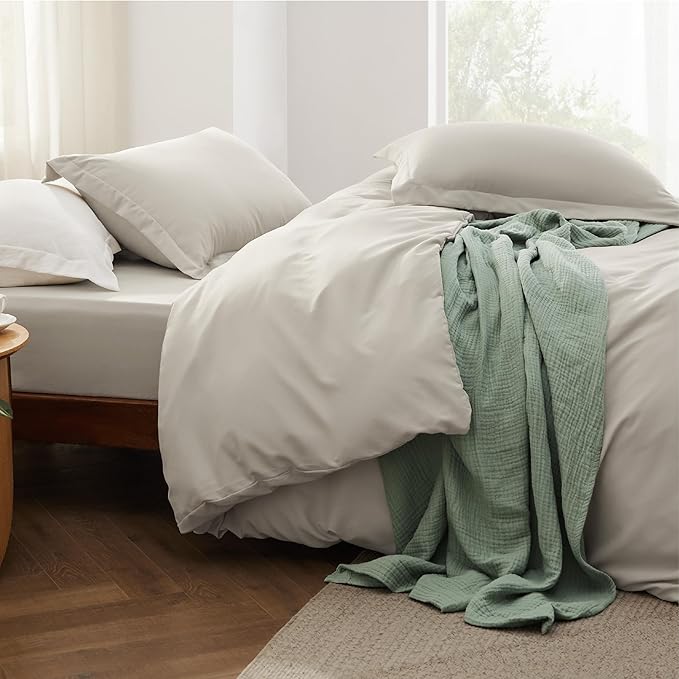 Linen Duvet Cover Set - California King - 4 Piece