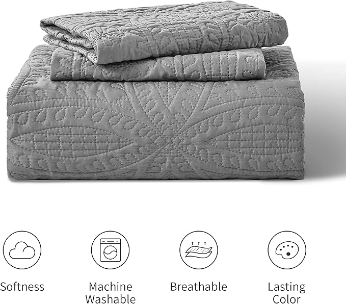 Quilt Set - King - 3 Piece