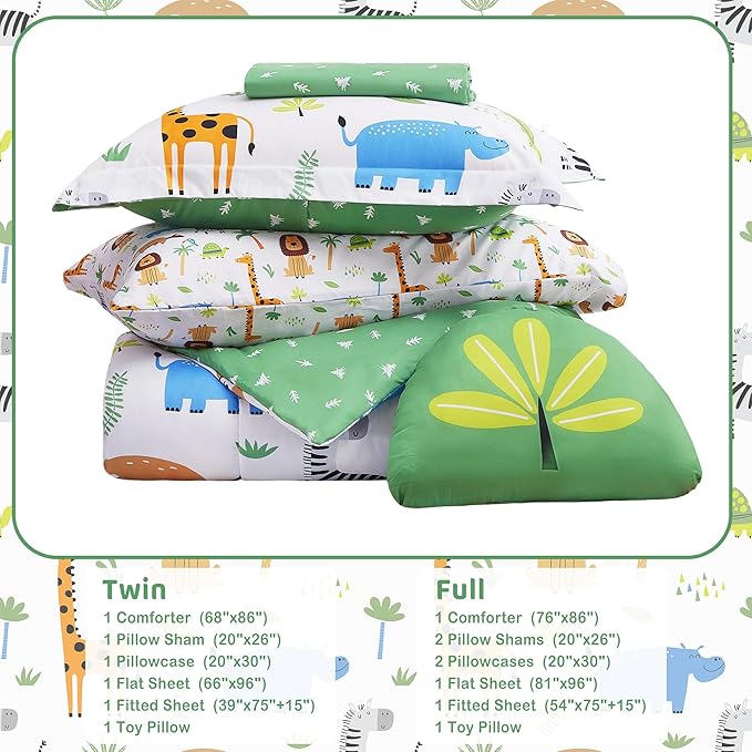 Microfiber Comforter Set - Twin - 6 Piece