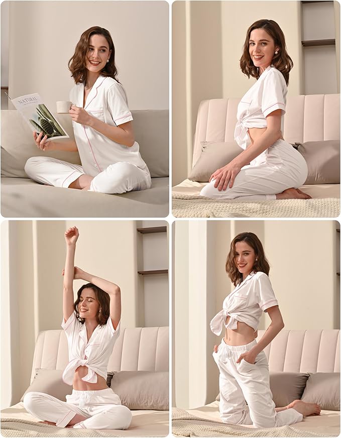 Women's 100% Cotton Pajama Set - 2 Piece