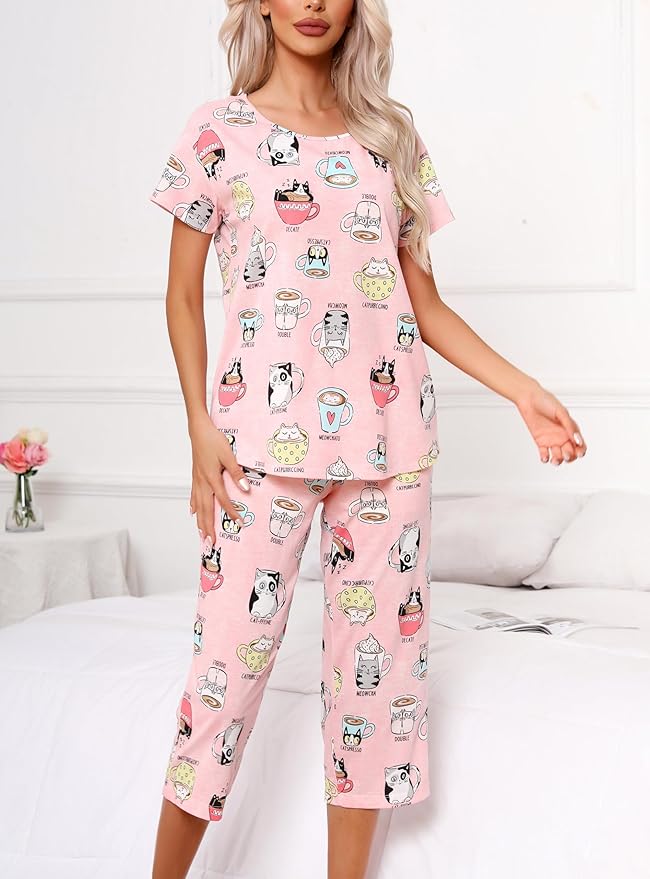 Women's Capri Pajama Set - 2 Piece