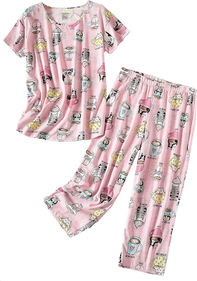 Women's Capri Pajama Set - 2 Piece