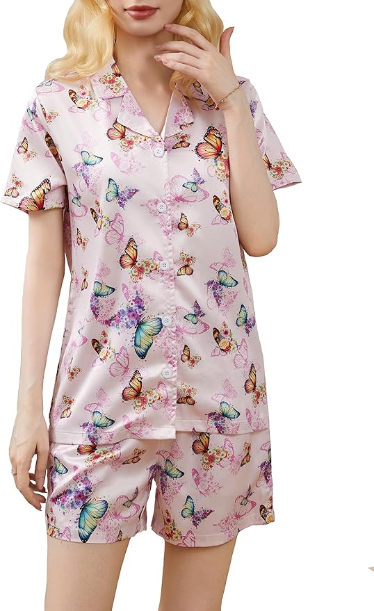 Women's Pajama Set - Short Sleeve - 2 Piece