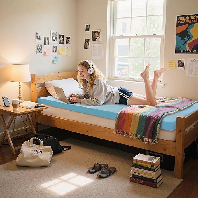 Memory Foam Mattress Topper - Twin